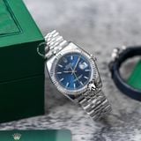 Đồng Hồ Rolex Datejust 36mm 116234-0139 Rep 1:1 Chế Tác Vỏ Bạc Mặt Xanh Dương Cọc Số Vạch Dây Kim Loại Jubilee