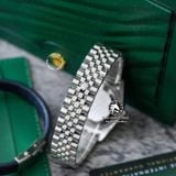 Đồng Hồ Rolex Datejust 36mm 116234-0139 Rep 1:1 Chế Tác Vỏ Bạc Mặt Xanh Dương Cọc Số Vạch Dây Kim Loại Jubilee