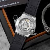 Đồng Hồ Hublot Classic Fusion 42mm Rep 1:1 Chế Tác Vỏ Bạc Đính Đá Pave Mặt Số Đen 542.NX.1171.LR.1704