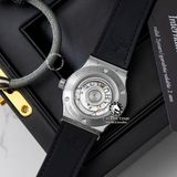 Đồng Hồ Hublot Classic Fusion 42mm Rep 1:1 Chế Tác Vỏ Bạc Niềng Bezel Đính 1 Hàng Đá Mặt Số Xanh Lá 542.NX.8970.LR