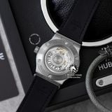 Đồng Hồ Hublot Classic Fusion 42mm Rep 1:1 Chế Tác Vỏ Bạc Niềng Bezel Đính 1 Hàng Đá Mặt Số Đen 542.NX.1171.LR