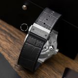 Đồng Hồ Hublot Classic Fusion 42mm Rep 1:1 Chế Tác Vỏ Bạc Niềng Bezel Đính 1 Hàng Đá Mặt Số Xám 542.NX.7071.LR