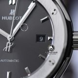 Đồng Hồ Hublot Classic Fusion 42mm Rep 1:1 Chế Tác Vỏ Bạc Titanium Mặt Số Xám Nâng Cấp Độ Vòng Bi Bánh Đà Chính Hãng 542.NX.7071.LR
