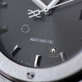 Đồng Hồ Hublot Classic Fusion 42mm Rep 1:1 Chế Tác Vỏ Bạc Titanium Mặt Số Xám Nâng Cấp Độ Vòng Bi Bánh Đà Chính Hãng 542.NX.7071.LR