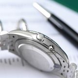 Đồng Hồ Rolex Datejust 41mm 126334-0020 Rep 1:1 Chế Tác Vỏ Bạc Mặt Xà Cừ Trắng Cọc Số Đính Đá Dây Kim Loại