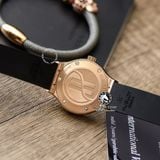 Đồng Hồ Hublot Classic Fusion 33mm Rep 1:1 Chế Tác Vỏ Vàng Hồng Niềng Đính Đá Mặt Số Đen 581.OX.1181.RX.1104