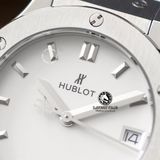 Đồng Hồ Hublot Classic Fusion 33mm Rep 1:1 Chế Tác Vỏ Bạc Mặt Số Trắng