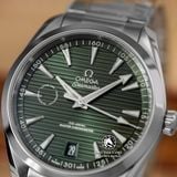 Đồng Hồ Omega Seamaster Aqua Terra 150M Co-Axial Master Chronometer 41 mm 220.10.41.21.10.001 Rep 1:1 Chế Tác Vỏ Bạc Mặt Xanh Lá Dây Kim Loại