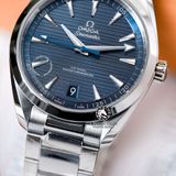 Đồng Hồ Omega Seamaster Aqua Terra 150M Co-Axial Master Chronometer 41 mm 220.10.41.21.03.002 Rep 1:1 Chế Tác Vỏ Bạc Mặt Xanh Dây Kim Loại