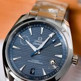 Đồng Hồ Omega Seamaster Aqua Terra 150M Co-Axial Master Chronometer 41 mm 220.10.41.21.03.002 Rep 1:1 Chế Tác Vỏ Bạc Mặt Xanh Dây Kim Loại