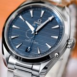 Đồng Hồ Omega Seamaster Aqua Terra 150M Co-Axial Master Chronometer 41 mm 220.10.41.21.03.002 Rep 1:1 Chế Tác Vỏ Bạc Mặt Xanh Dây Kim Loại