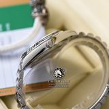 Đồng Hồ Rolex Day-Date 40mm 228239-0003 Rep 1:1 Cao Cấp Vỏ Bạc Mặt Xám Cọc Số Đính Đá Baguette Dây Kim Loại