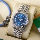 Đồng Hồ Rolex Datejust 36mm  116234-0141 Rep 1:1 Chế Tác Vỏ Bạc Mặt Xanh Dương Cọc Số La Mã Dây Kim Loại Jubilee
