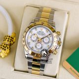 Đồng Hồ Rolex Cosmograph Daytona 116503-0007 Rep 1:1 Cao Cấp Vỏ Demi Vàng Kim Mặt Xà Cừ Trắng Dây Kim Loại