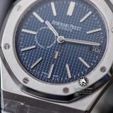 Đồng Hồ Audemars Piguet Royal Oak Jumbo Extra-Thin 15202ST.OO.1240ST.01 Rep 1:1 Chế Tác Vỏ Bạc Mặt Xanh Dây Kim Loại