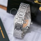 Đồng Hồ Audemars Piguet Royal Oak Jumbo Extra-Thin 15202ST.OO.1240ST.01 Rep 1:1 Chế Tác Vỏ Bạc Mặt Xanh Dây Kim Loại