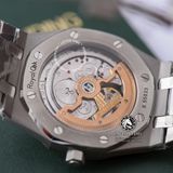 Đồng Hồ Audemars Piguet Royal Oak Jumbo Extra-Thin 15202ST.OO.1240ST.01 Rep 1:1 Chế Tác Vỏ Bạc Mặt Xanh Dây Kim Loại