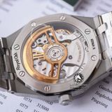 Đồng Hồ Audemars Piguet Royal Oak 15500ST.OO.1220ST.01 Rep 1:1 Chế Tác Vỏ Bạc Mặt Xanh Dương Dây Kim Loại