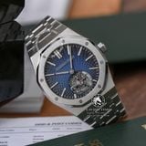 Đồng Hồ Audemars Piguet Royal Oak Flying Tourbillon 26530ST.OO.1220ST.01 Rep 1:1 Chế Tác Vỏ Bạc Mặt Xanh Dây Kim Loại