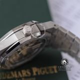 Đồng Hồ Audemars Piguet Royal Oak Flying Tourbillon 26530ST.OO.1220ST.01 Rep 1:1 Chế Tác Vỏ Bạc Mặt Xanh Dây Kim Loại