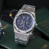 Đồng Hồ Audemars Piguet Royal Oak Perpetual Calendar 26574ST.OO.1220ST.02 Rep 1:1 Chế Tác Vỏ Bạc Mặt Xanh Dây Kim Loại