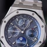 Đồng Hồ Audemars Piguet Royal Oak Perpetual Calendar 26574ST.OO.1220ST.02 Rep 1:1 Chế Tác Vỏ Bạc Mặt Xanh Dây Kim Loại