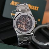 Đồng Hồ Audemars Piguet Royal Oak Skeleton 15407ST.OO.1220ST.01 Rep 1:1 Chế Tác Vỏ Bạc Mặt Lộ Cơ Dây Kim Loại