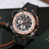 Đồng Hồ Audemars Piguet Royal Oak Offshore 26405NR.OO.A002CA.01 Rep 1:1 Chế Tác Vỏ Vàng Hồng Mặt Đen Dây Cao Su