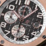 Đồng Hồ Audemars Piguet Royal Oak Offshore 26405NR.OO.A002CA.01 Rep 1:1 Chế Tác Vỏ Vàng Hồng Mặt Đen Dây Cao Su