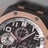 Đồng Hồ Audemars Piguet Royal Oak Offshore 26405NR.OO.A002CA.01 Rep 1:1 Chế Tác Vỏ Vàng Hồng Mặt Đen Dây Cao Su