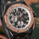 Đồng Hồ Audemars Piguet Royal Oak Offshore 26405NR.OO.A002CA.01 Rep 1:1 Chế Tác Vỏ Vàng Hồng Mặt Đen Dây Cao Su