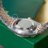 Đồng Hồ Rolex Datejust 41mm 126331-0004 Rep 1:1 Chế Tác Vỏ Demi Bọc Vàng Mặt Nâu Chocolate Cọc Số Đính Đá Dây Kim Loại Jubilee