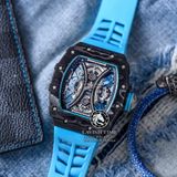 Đồng Hồ Richard Mille RM 53-01 Manual Winding Tourbillon Pablo Mac Donough Rep 1:1 Cao Cấp Vỏ Carbon Mặt Skeleton Lộ Cơ Dây Cao Su