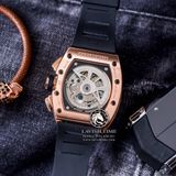 Đồng Hồ Richard Mille RM 011 Automatic Flyback Chronograph Felipe Massa Rep 1:1 Cao Cấp Vỏ Vàng Hồng Mặt Skeleton Lộ Cơ Dây Cao Su