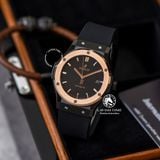 Đồng Hồ Hublot Classic Fusion 42mm Rep 1:1 Chế Tác Vỏ Vàng Hồng Mặt Số Đen Dây Cao Su 542.CO.1181.RX