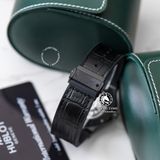 Đồng Hồ Hublot Classic Fusion 42mm Rep 1:1 Chế Tác Vỏ Đen Mặt Số Đen Dây Cá Sấu 511.CM.1171.LR