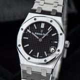 Đồng Hồ Audemars Piguet Royal Oak 67650ST.OO.1261ST.01 Rep 1:1 Chế Tác Vỏ Bạc Mặt Đen Dây Kim Loại