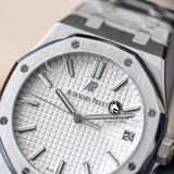 Đồng Hồ Audemars Piguet Royal Oak 15500ST.OO.1220ST.04 Rep 1:1 Chế Tác Vỏ Bạc Mặt Trắng Dây Kim Loại