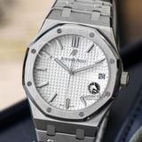 Đồng Hồ Audemars Piguet Royal Oak 15500ST.OO.1220ST.04 Rep 1:1 Chế Tác Vỏ Bạc Mặt Trắng Dây Kim Loại