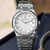 Đồng Hồ Audemars Piguet Royal Oak 15500ST.OO.1220ST.04 Rep 1:1 Chế Tác Vỏ Bạc Mặt Trắng Dây Kim Loại