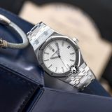 Đồng Hồ Audemars Piguet Royal Oak 15500ST.OO.1220ST.04 Rep 1:1 Chế Tác Vỏ Bạc Mặt Trắng Dây Kim Loại