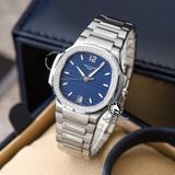 Đồng Hồ Patek Philippe Nautilus 7118/1200A-001 Rep 1:1 Chế Tác Vỏ Bạc Mặt Xanh Dương Dây Kim Loại