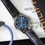 Đồng Hồ Patek Philippe Complications 5205G-013 Rep 1:1 Chế Tác Vỏ Bạc Mặt Xanh Dương Dây Da