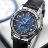 Đồng Hồ Patek Philippe Complications 5205G-013 Rep 1:1 Chế Tác Vỏ Bạc Mặt Xanh Dương Dây Da