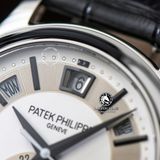 Đồng Hồ Patek Philippe Complications 5205G-001 Rep 1:1 Chế Tác Vỏ Bạc Mặt Trắng Dây Da