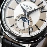 Đồng Hồ Patek Philippe Complications 5205G-001 Rep 1:1 Chế Tác Vỏ Bạc Mặt Trắng Dây Da