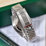 Đồng Hồ Rolex Datejust 41mm 126334-0032 Rep 1:1 Chế Tác Vỏ Bạc Mặt Nếp Gấp Xanh Dương Cọc Số Vạch Dây Kim Loại Jubilee
