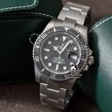 Đồng Hồ Rolex Submariner Carbon Fiber Đen Rep 1:1 Chế Tác Vỏ Bạc Mặt Carbon Đen Dây Kim Loại Oyster