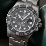 Đồng Hồ Rolex Submariner Carbon Fiber Đen Rep 1:1 Chế Tác Vỏ Bạc Mặt Carbon Đen Dây Kim Loại Oyster