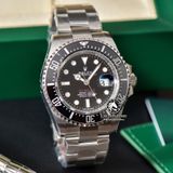 Đồng Hồ Rolex Sea Dweller 43mm 126600-0001 Rep 1:1 Chế Tác Vỏ Bạc Mặt Đen Dây Kim Loại Oyster